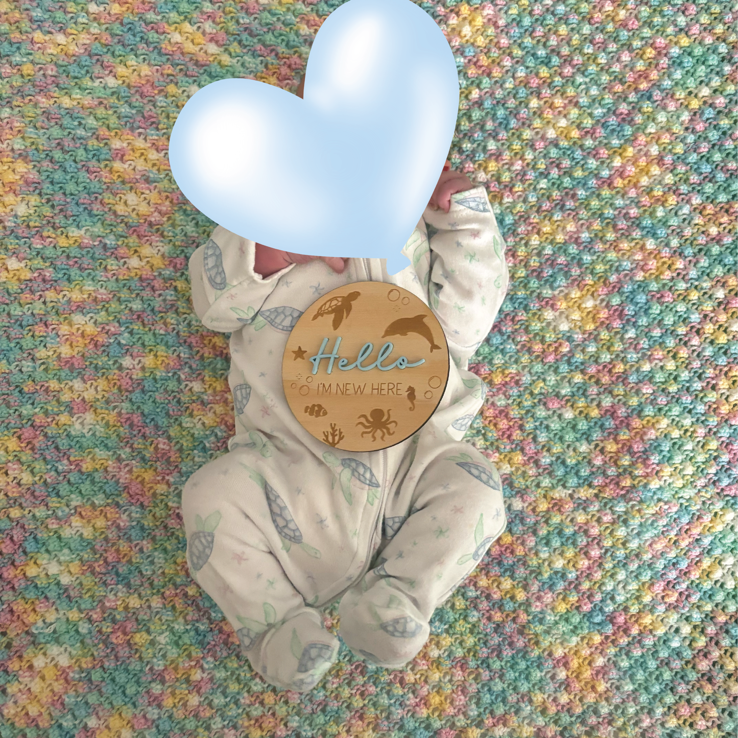 Under the Sea Wooden Baby Milestone Discs