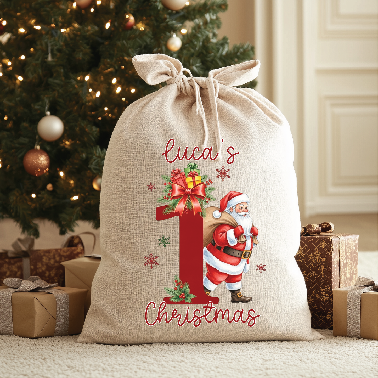 Personalised Christmas Santa Sacks - 50x70cm