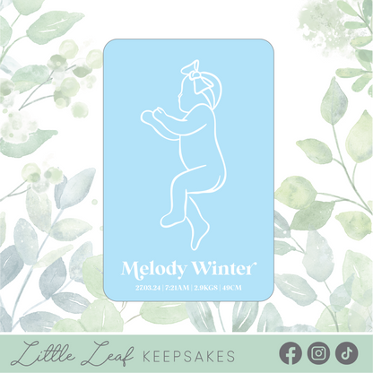 Acrylic 1:1 Scale Baby Plaque