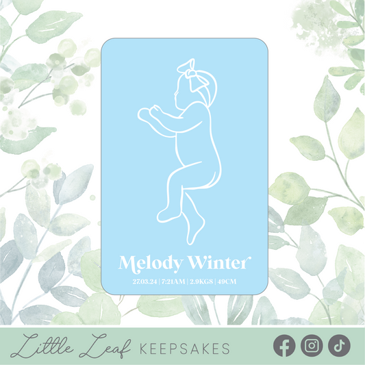 Acrylic 1:1 Scale Baby Plaque