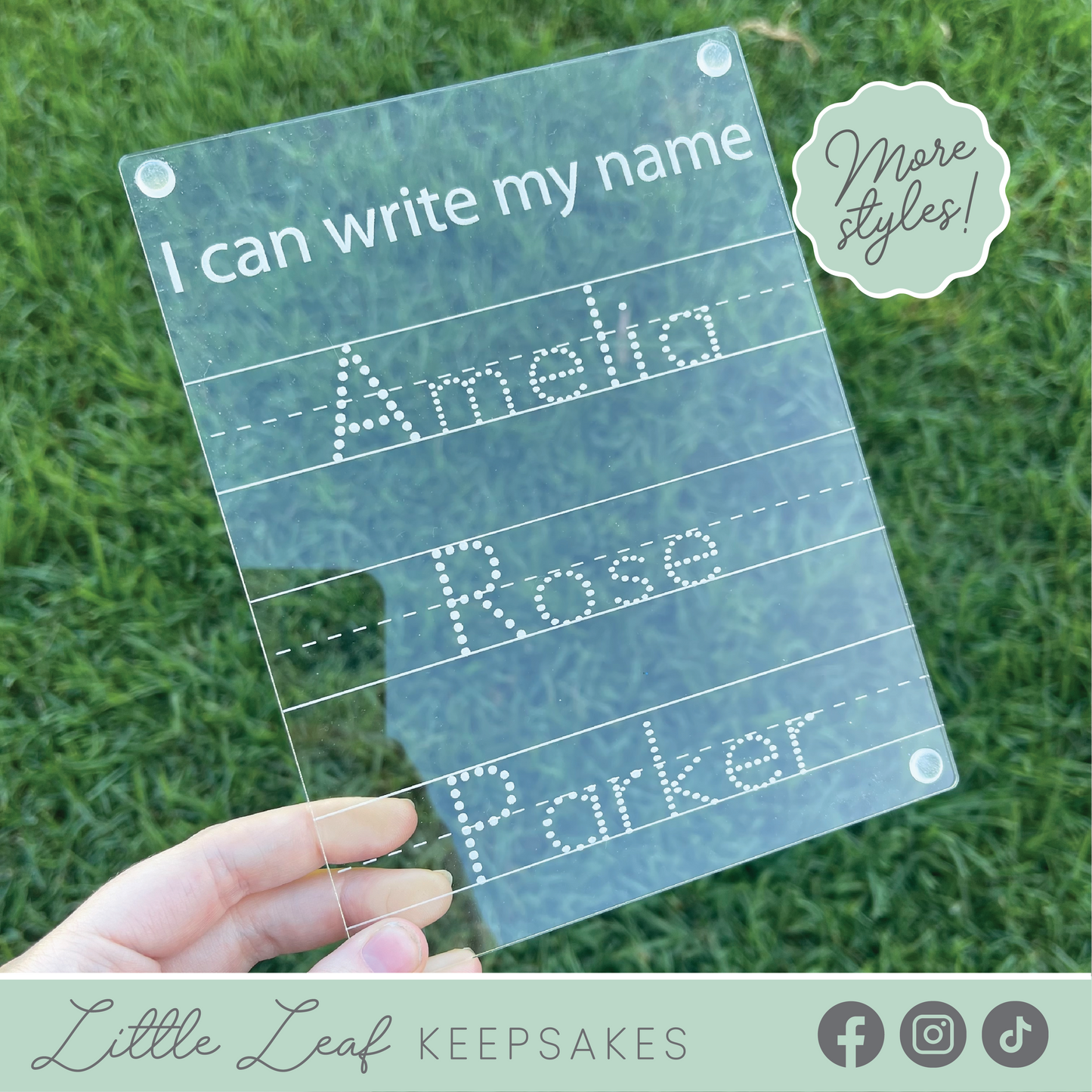 ‘I Can Write My Name’ Board