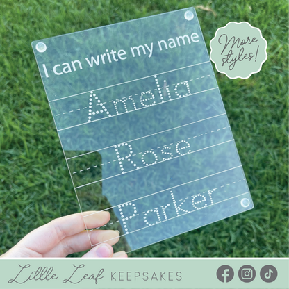 ‘I Can Write My Name’ Board