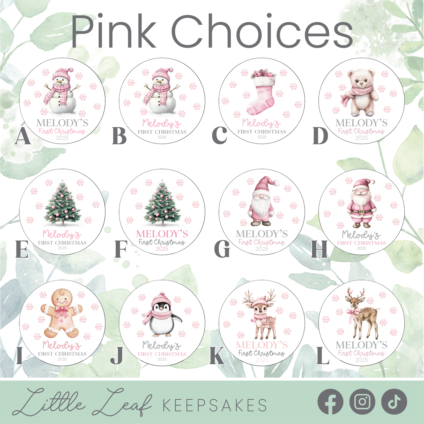 Personalised Baby's First Christmas Ornament