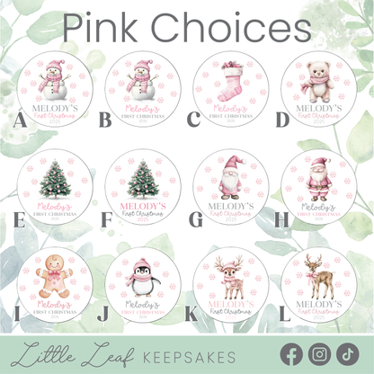 Personalised Baby's First Christmas Ornament