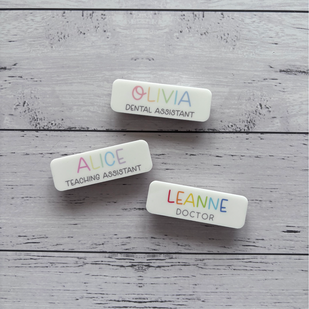 Personalised Acrylic Name Badge