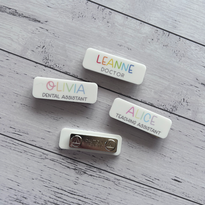 Personalised Acrylic Name Badge