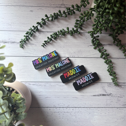 Personalised Acrylic Name Badge