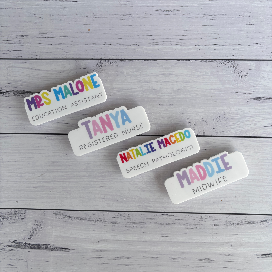 Personalised Acrylic Name Badge