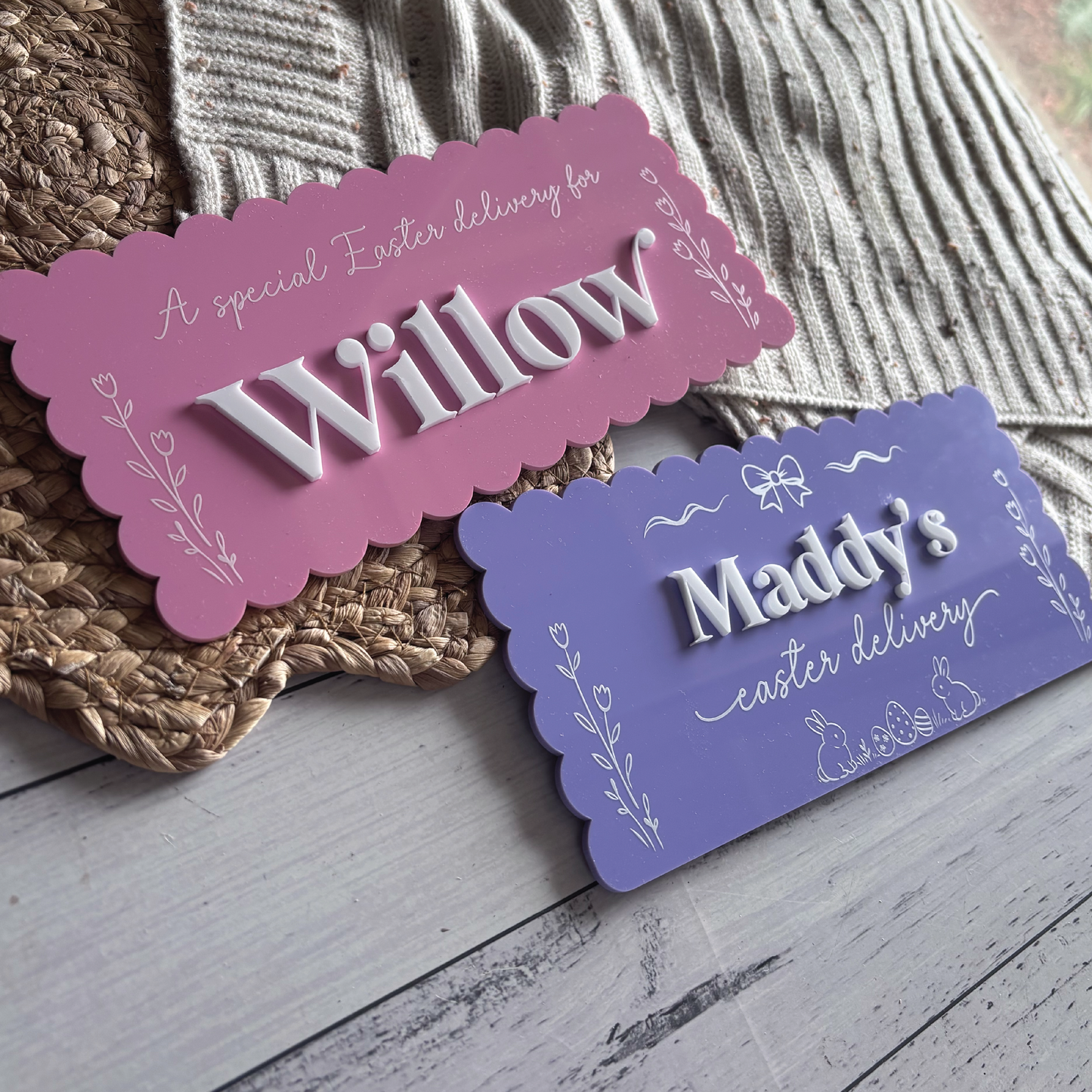 Custom Printed Easter Crates & Plaques