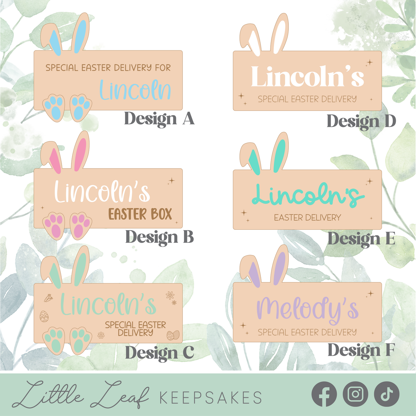Custom Easter Crates & Plaques