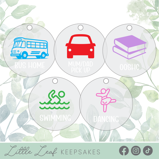 Frosted After School Routine Tags