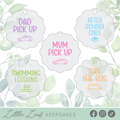 Frosted After School Routine Tags
