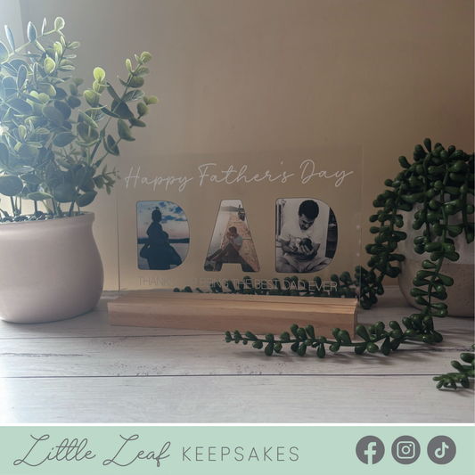 Custom DAD Photo Collage Frame