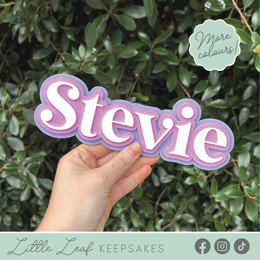 Triple-Layered Acrylic Name Sign