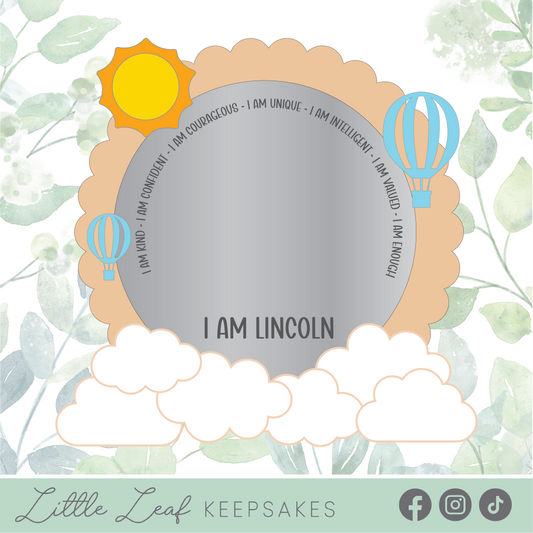 Personalised Up & Away Affirmation Mirror