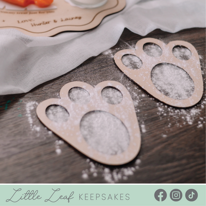 Magical Easter Bunny Footprint Stencils - 2 Pack