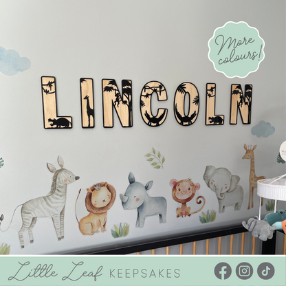 Safari Nursery Name Sign