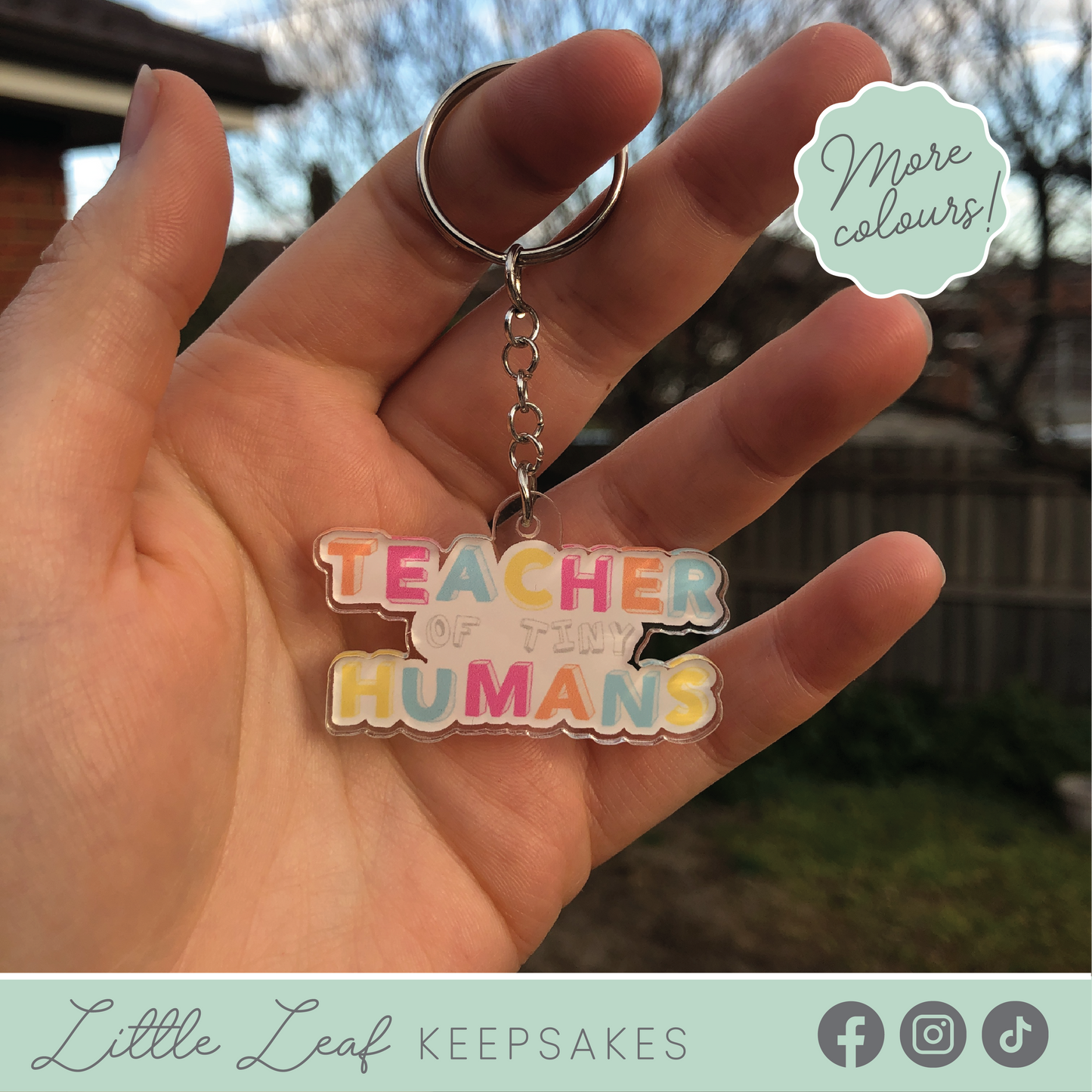 Teacher of Tiny Humans Keychain