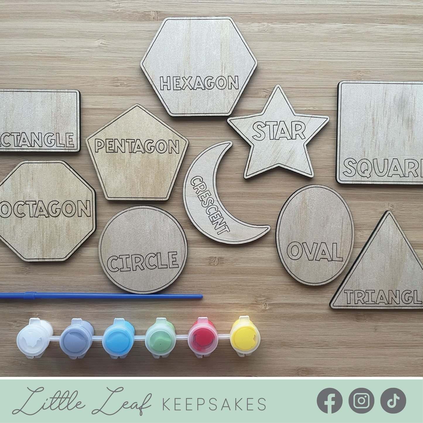 DIY Wooden Painted Shapes