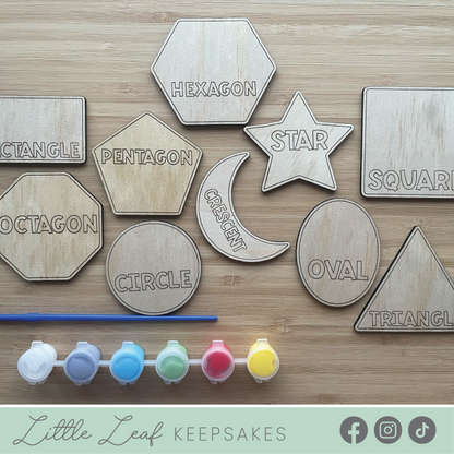 DIY Wooden Painted Shapes