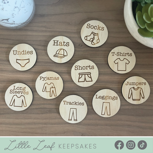 Clothes Storage Tags - 5cm