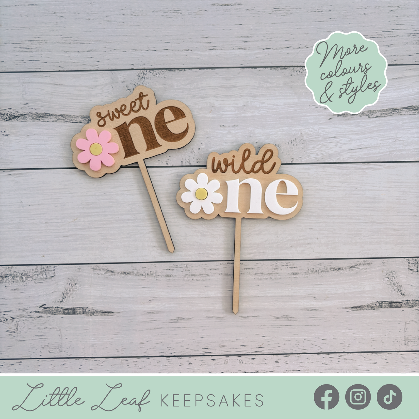 Sweet One or Wild One Cake Topper