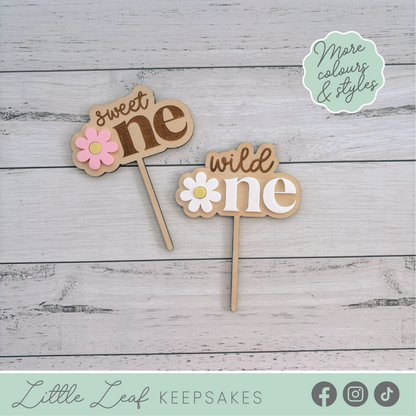 Sweet One or Wild One Cake Topper