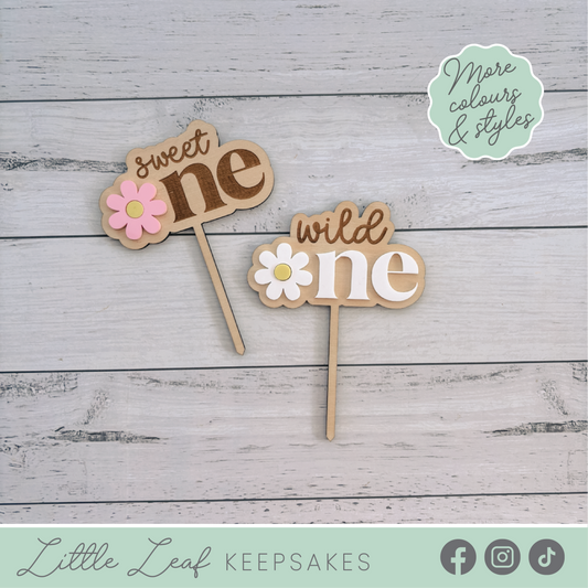 Sweet One or Wild One Cake Topper