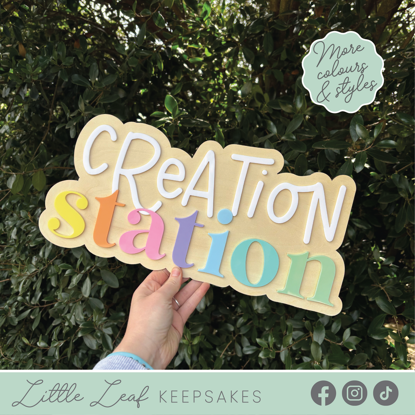 Creation Station Playroom Signage