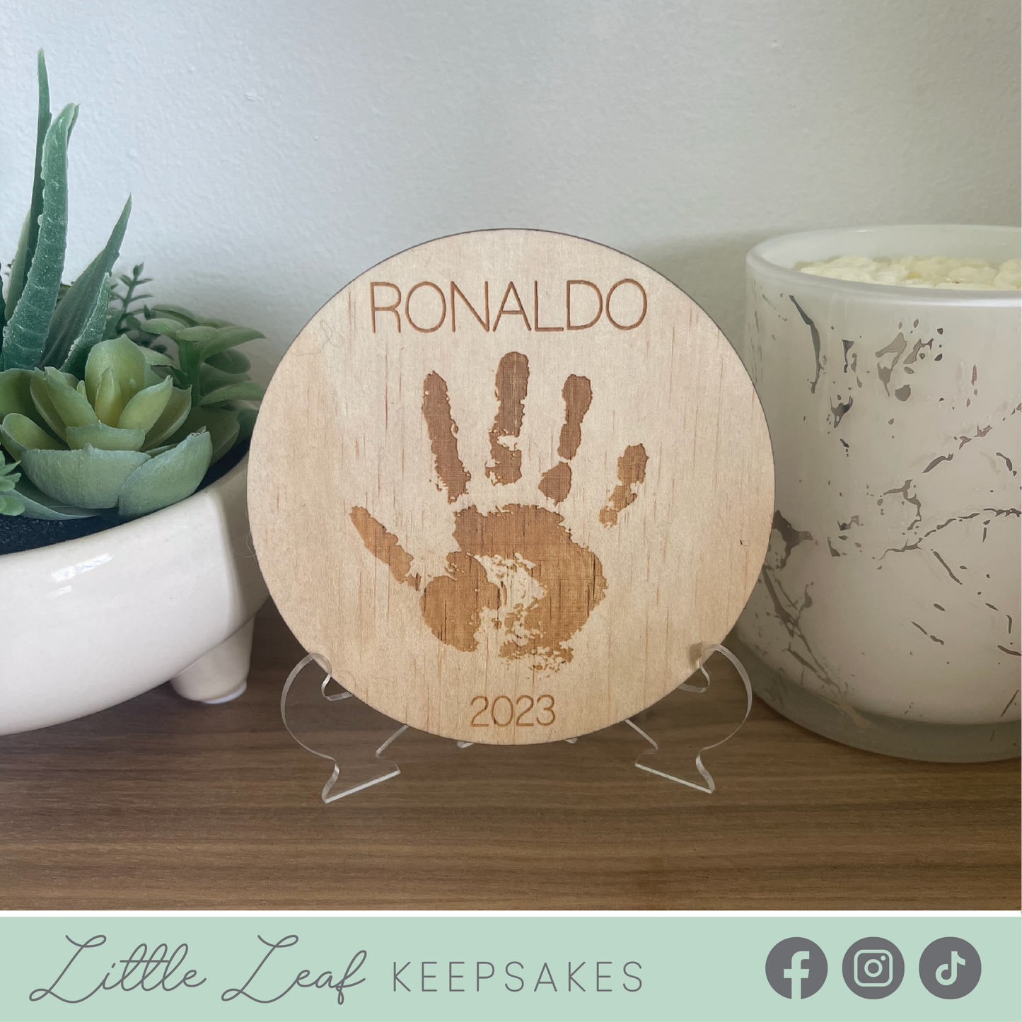 Children's Handprint Plaque