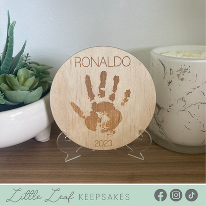 Children's Handprint Plaque