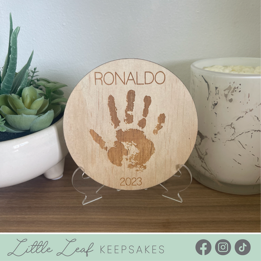 Children's Handprint Plaque