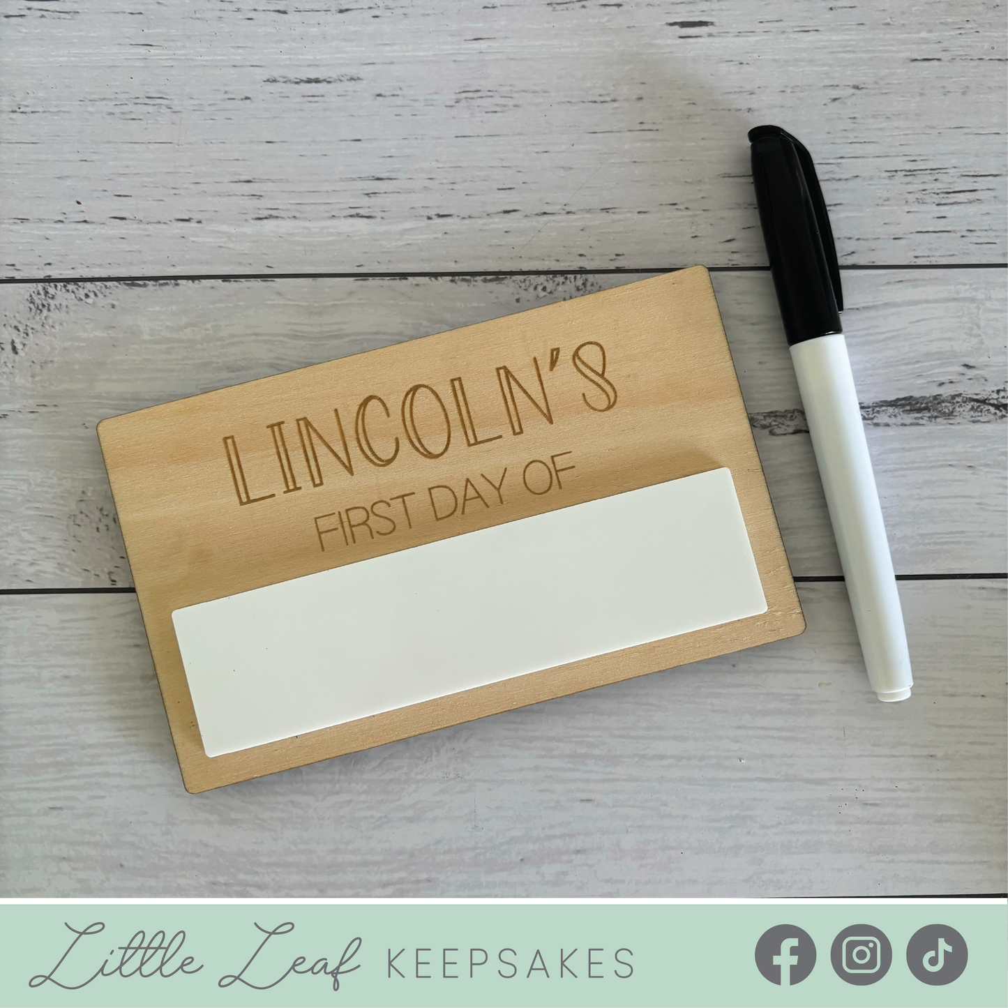 First and Last Day Dry Erase Board - Back to School