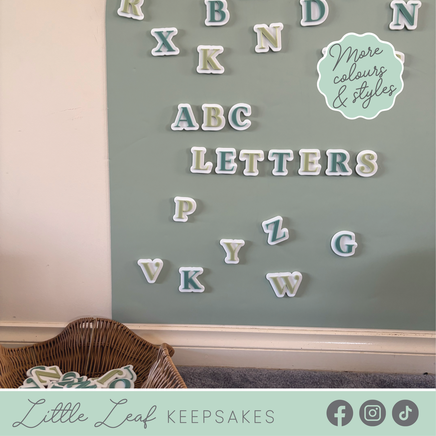 Custom Acrylic Alphabet Magnets