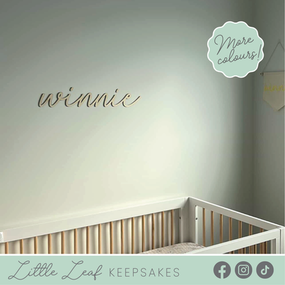 Custom Script Name Signage