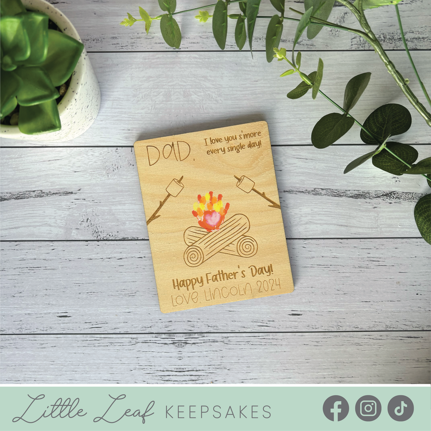 Love You S'More Everyday - Magnet or Plaque