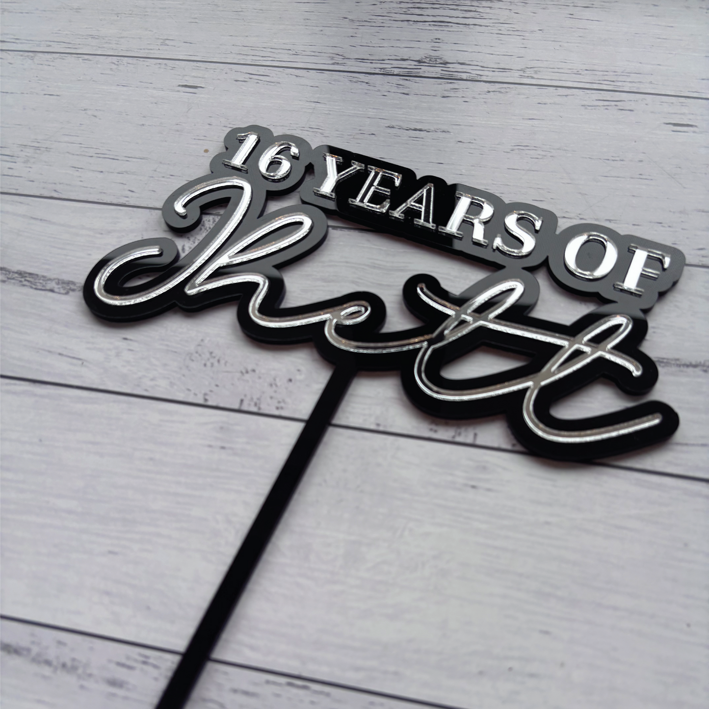 Custom Age Birthday Cake Topper