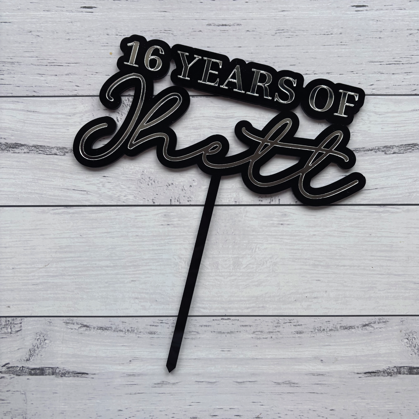 Custom Age Birthday Cake Topper