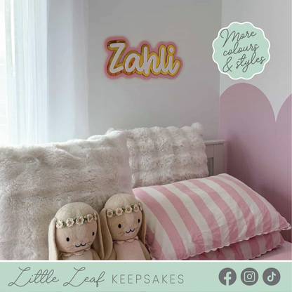 Triple-Layered Acrylic Name Sign