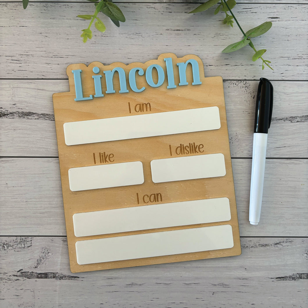 Children's Milestone Board