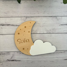 Load image into Gallery viewer, Moon and Cloud Themed Children&#39;s Milestone Counter
