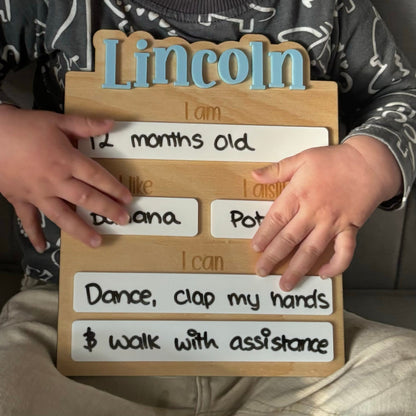 Children's Milestone Board