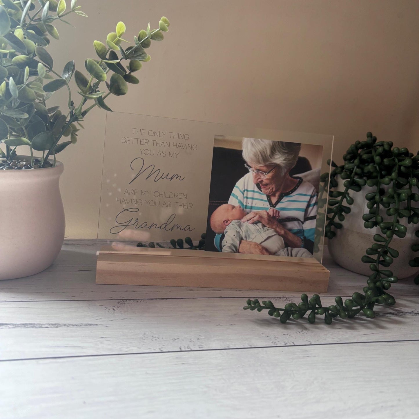 Personalised Acrylic Photo Plaque