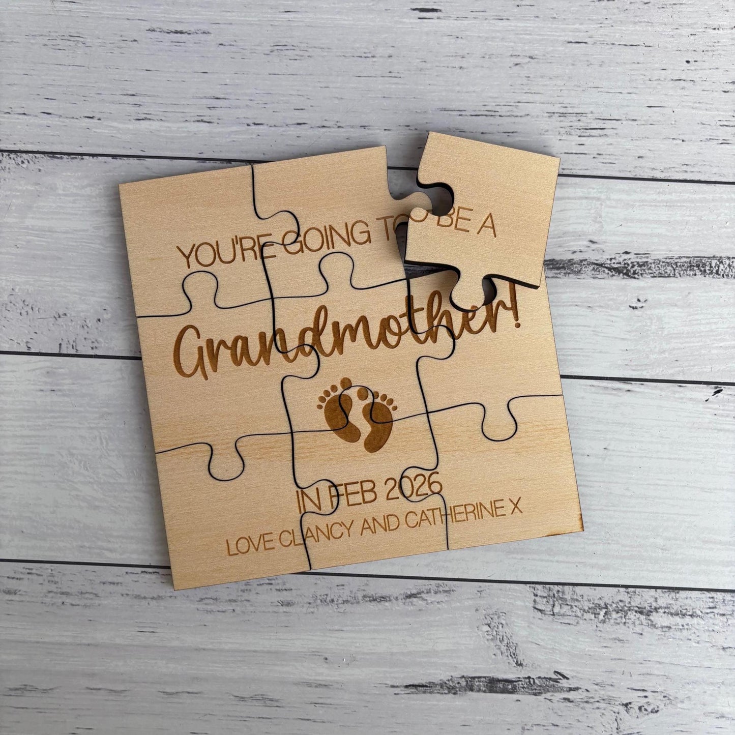 Pregnancy Announcement Puzzle