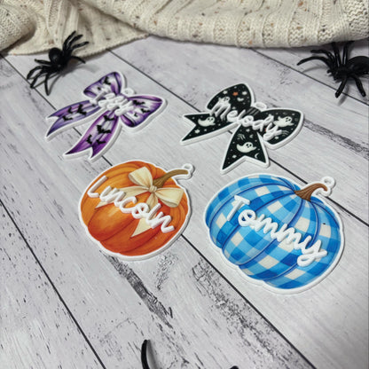 Personalised Halloween Basket Tags