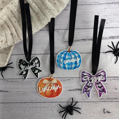 Personalised Halloween Basket Tags