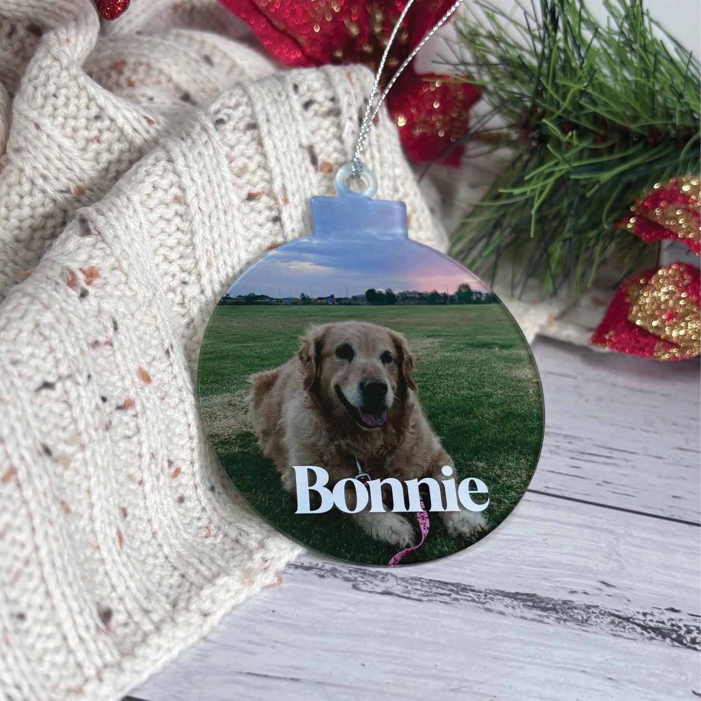 Custom Photo Christmas Ornament