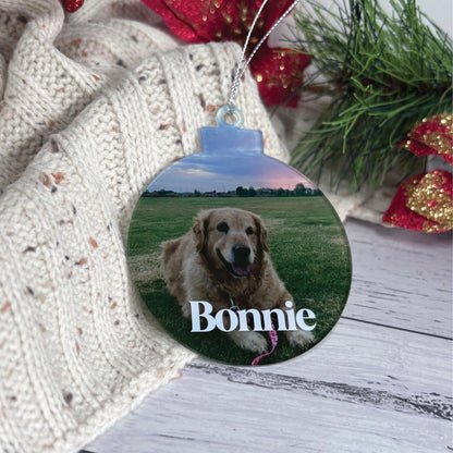 Custom Photo Christmas Ornament