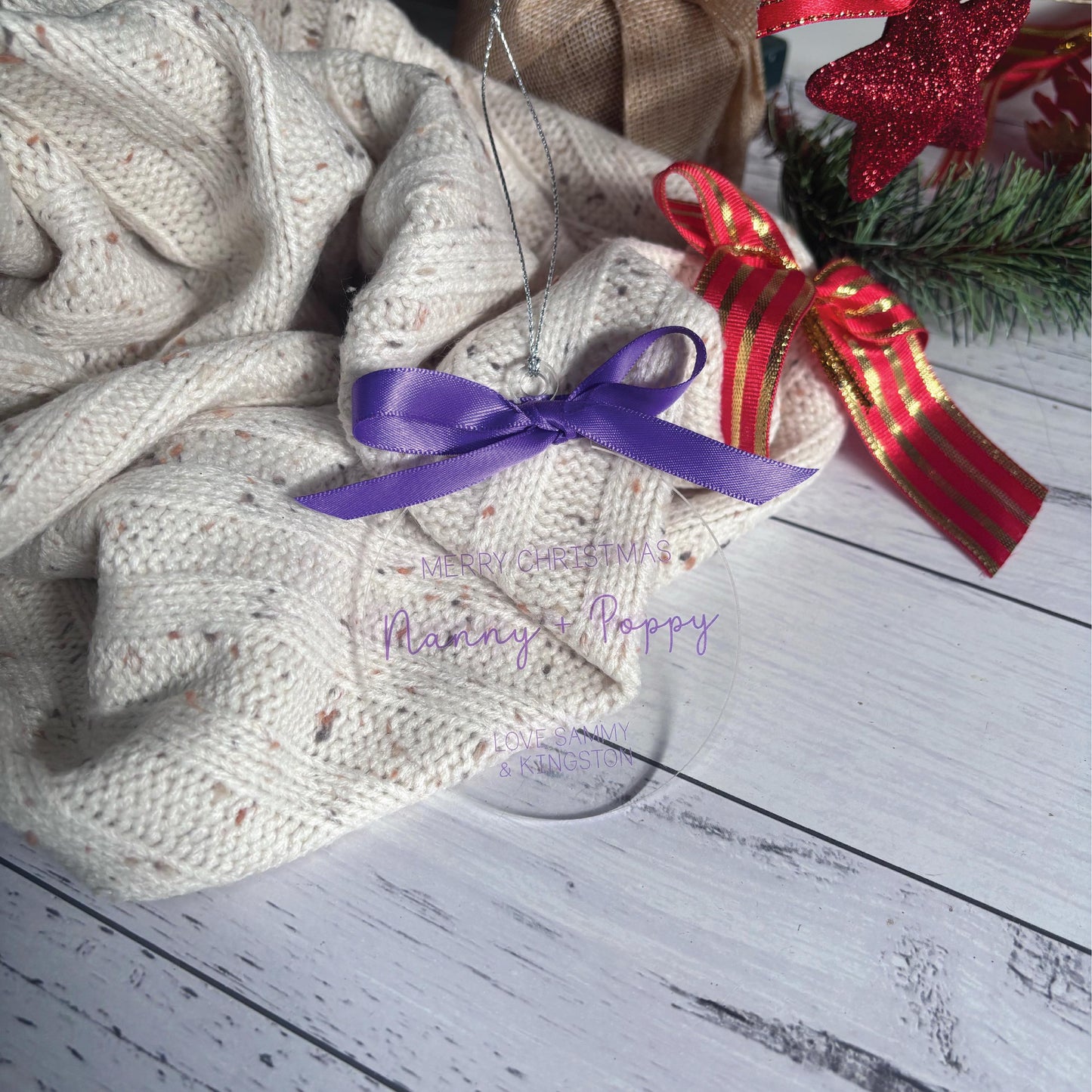 Personalised "Merry Christmas to.." Ornament
