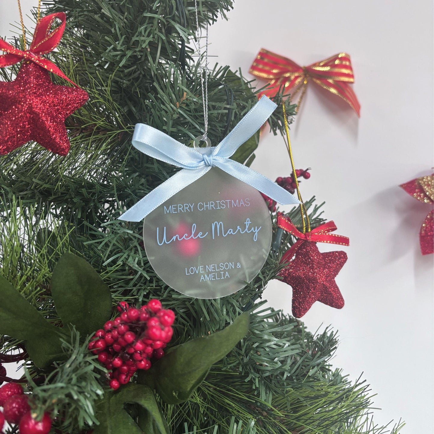Personalised "Merry Christmas to.." Ornament